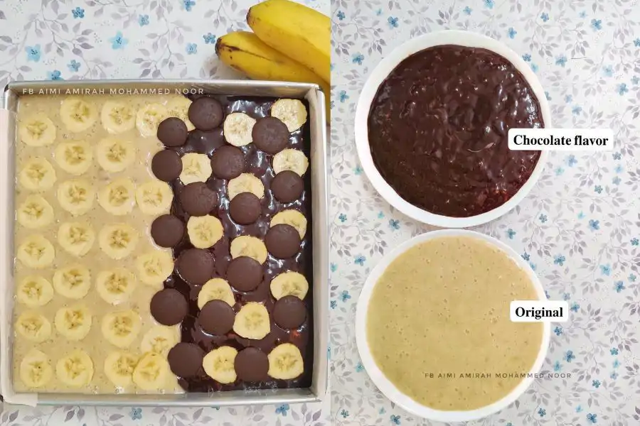 Gabungan rasa pisang dan coklat membuatkan setiap gigitan lebih menyelerakan!