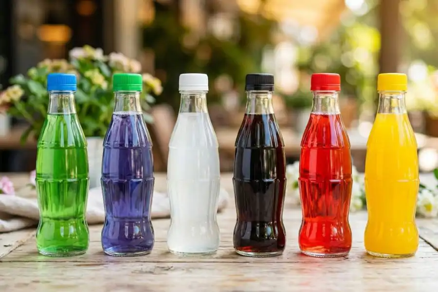 Produk minuman dengan warna penutup yang sama tidak semestinya mempunyai kandungan atau kategori air yang sama.