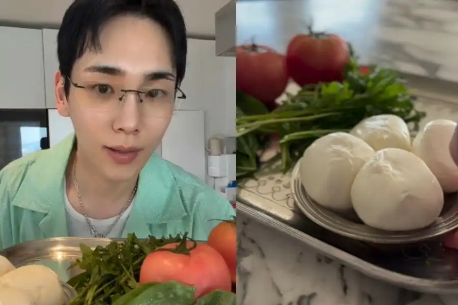 Key turut memetik sendiri daun basil yang ditanam di kediamannya sebelum digunakan dalam masakan.
