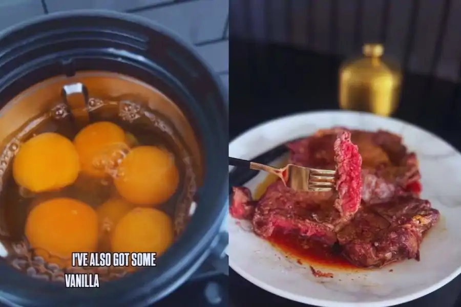 Antara makanan menjadi sebahagian daripada diet karvivor adalah daging, telur, mentega dan ayam.