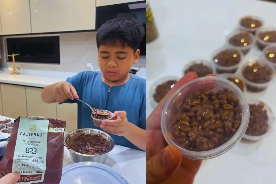 Netizen terkejut dengan penggunaan coklat premium membuat choco jar.