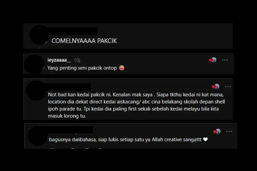 Perkongsian netizen.