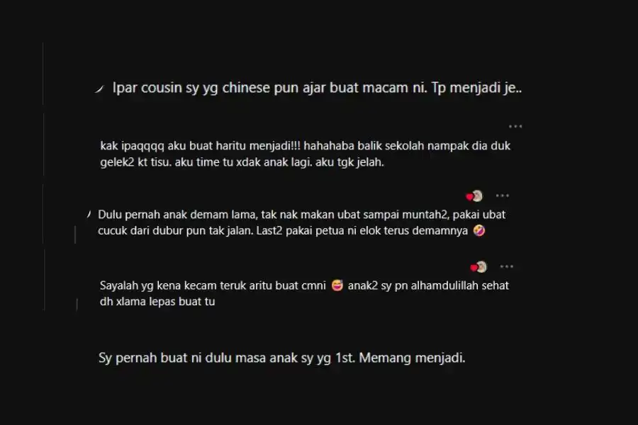 Perkongsian netizen.