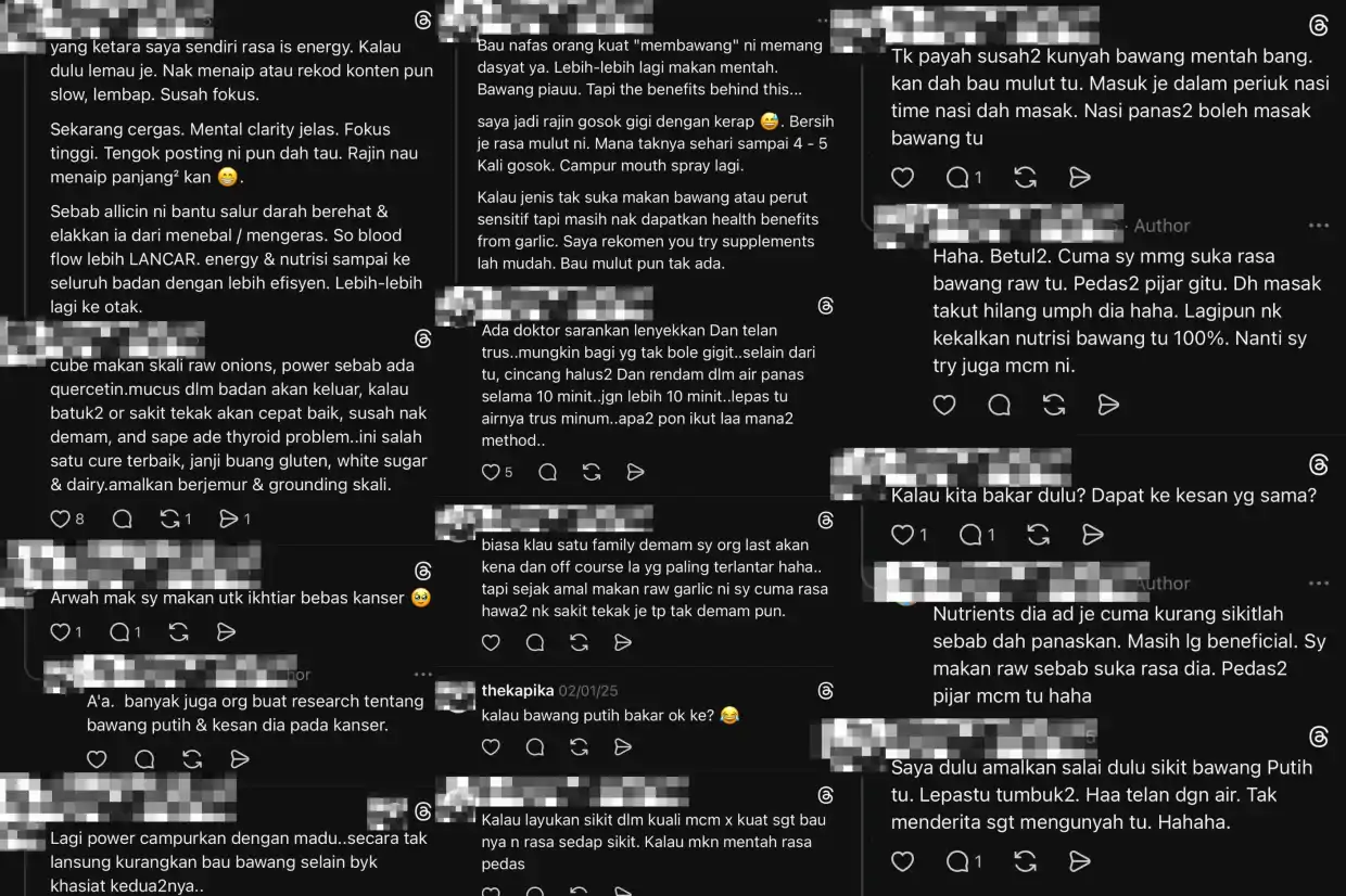 Antara komen netizen di laman Threads.