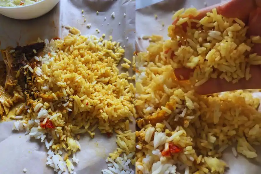 Penggunaan beras Siam antara faktor dikaitkan dengan tekstur nasi lebih berderai dan tidak mudah bergumpal. 