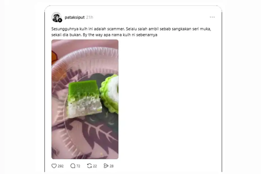 Perkongsian menerusi laman Threads.