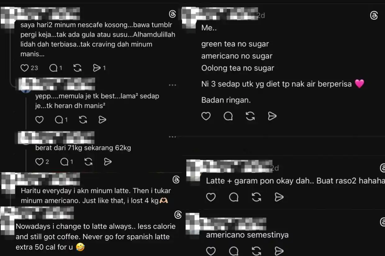 Antara komen netizen di aplikasi Threads.