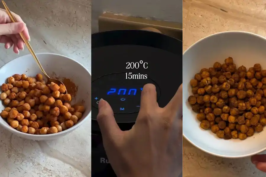 Kacang kuda rangup dengan rasa rempah kari pedas.