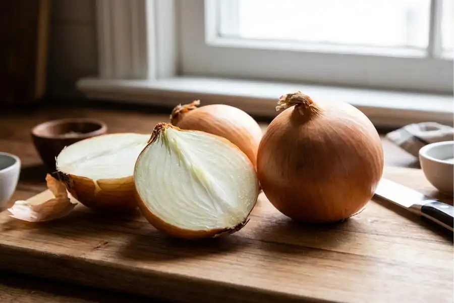 Bawang Bombay banyak digunakan dalam masakan Barat dan Asia. 