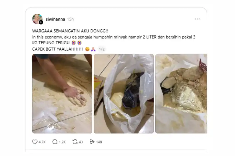Perkongsian di laman Threads.