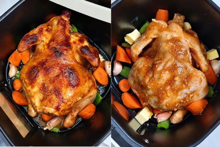 Ayam 'roasted' mudah disediakan menggunakan 'air fryer'.