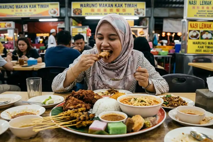 Elakkan makan terlalu banyak sebelum tidur.