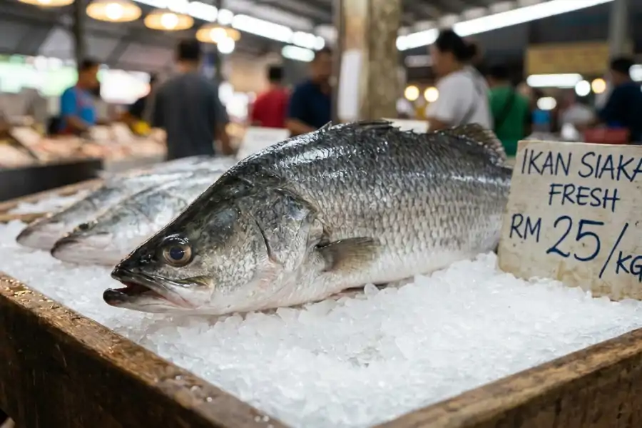 Ikan siakap memiliki isi yang lembut.