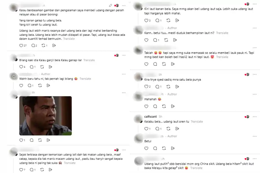 Komen netizen di laman Threads.