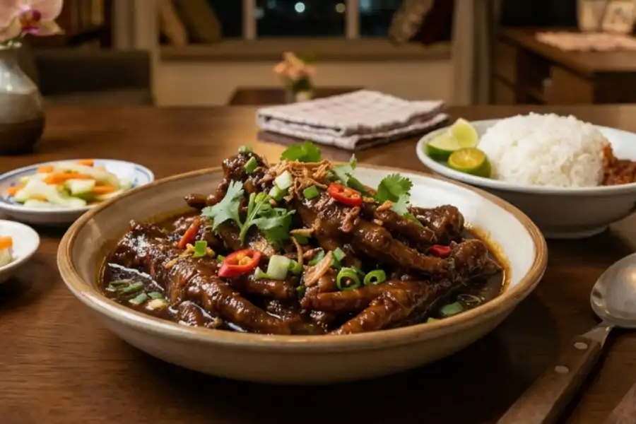 Hasilnya kaki ayam cepat empuk ketika dimasak.