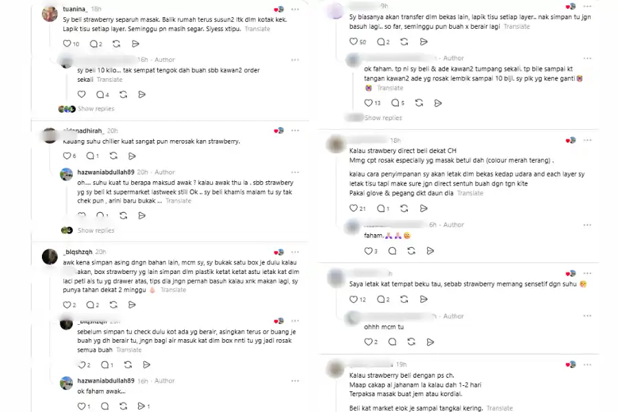 Komen netize di laman Threads.