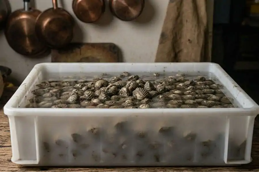 Rendam 20 hingga 30 minit untuk melonggarkan kotoran.