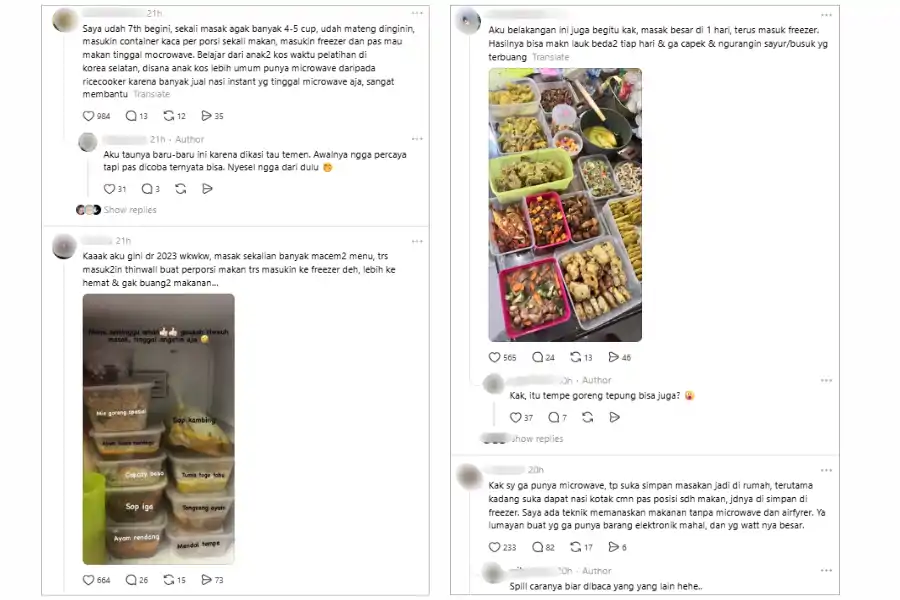 Komen netizen di laman Threads.