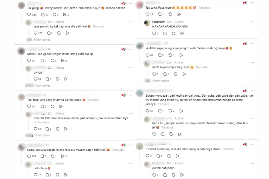 Komen netizen di laman Threads.