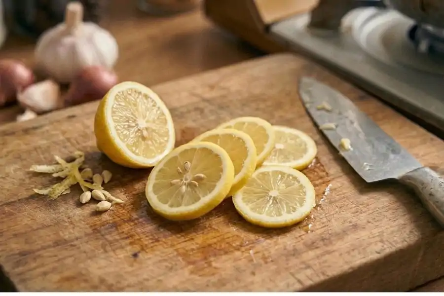 Lemon mengandungi vitamin C untuk menguatkan sistem imun.